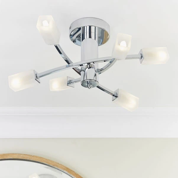 Vogue Lighting Vogue Havana 6 Light Semi Flush Ceiling Fitting 1 Vogue Lighting Vogue Havana 6 Light Semi Flush Ceiling Fitting