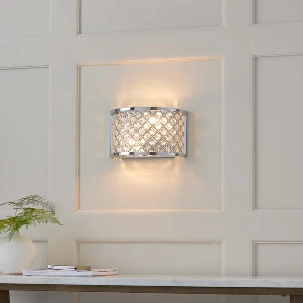 Vogue Lighting Vogue Hudson 2 Light Crystal Wall Light 1 Vogue Lighting Vogue Hudson 2 Light Crystal Wall Light