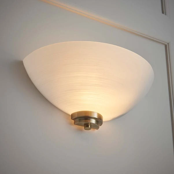 Vogue Lighting Vogue Welles 1 Light Frosted Glass Wall Light 5 Vogue Lighting Vogue Welles 1 Light Frosted Glass Wall Light - Image 5