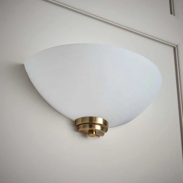 Vogue Lighting Vogue Welles 1 Light Frosted Glass Wall Light 6 Vogue Lighting Vogue Welles 1 Light Frosted Glass Wall Light - Image 6