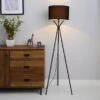 Dunelm Drei Tripod Black Floor Lamp