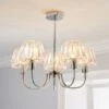 Dunelm Paloma 5 Light Glass Ceiling Fitting