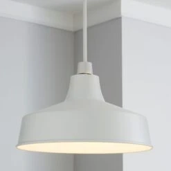 Dunelm Stern White Easy Fit Pendant
