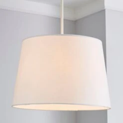 Dunelm Sara Tapered Lamp Shade 30cm White