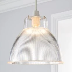 Dunelm Alanya Clear Acrylic Easy Fit Pendant