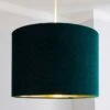 Dunelm Santos Drum Lamp Shade 36cm Green