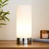 Dunelm Colton USB Port Frosted Glass Table Lamp