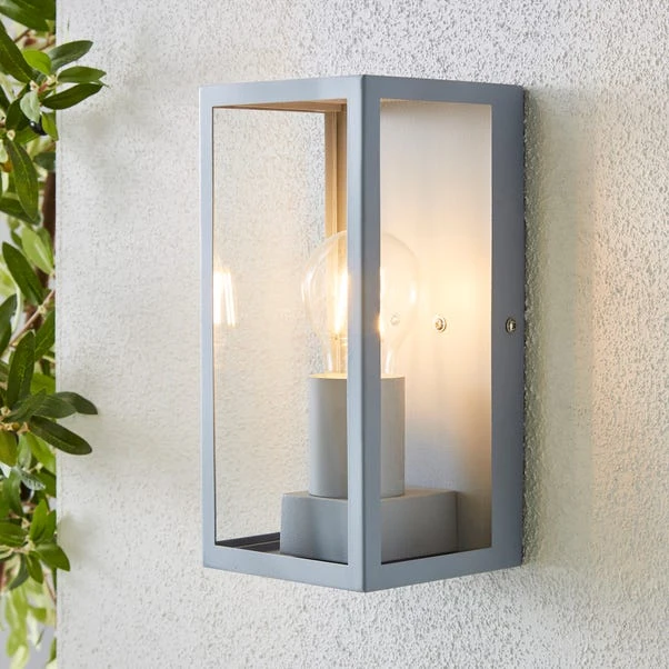 Dunelm London Grey Industrial Outdoor Wall Light 1 Dunelm London Grey Industrial Outdoor Wall Light