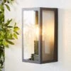 Dunelm London Black Industrial Outdoor Wall Light