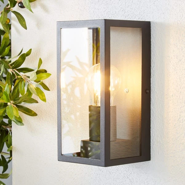 Dunelm London Black Industrial Outdoor Wall Light 1 Dunelm London Black Industrial Outdoor Wall Light
