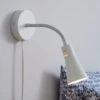 Dunelm Nola Adjustable Easy Fit Plug In Wall Light Ivory
