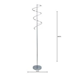 Dunelm Apollo Integrated LED Dimmable Chrome Floor Lamp 10 Dunelm Apollo Integrated LED Dimmable Chrome Floor Lamp -Home Lighting 30671429 alt04