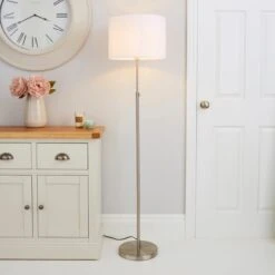 Dunelm Hemming Adjustable Height Steel Floor Lamp