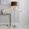 Dunelm Halle French Velvet Jewel Charcoal Floor Lamp