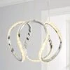 Dunelm Marsia 1 Light Integrated LED Swirl Jewel Chrome Ceiling Fitting