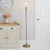 Dunelm Irene Touch Antique Brass Floor Lamp Base