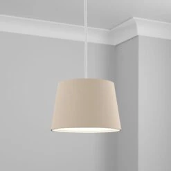 Dunelm Luna Linen Lamp Shade Humus