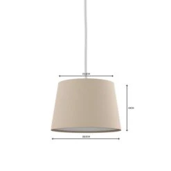 Dunelm Luna Linen Lamp Shade Humus 9 Dunelm Luna Linen Lamp Shade Humus -Home Lighting 30681595 alt04