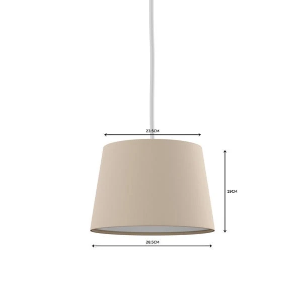 Dunelm Luna Linen Lamp Shade Humus 5 Dunelm Luna Linen Lamp Shade Humus - Image 5