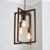 Dunelm London 3 Light Bronze Industrial Pendant Fitting