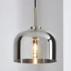 Dunelm Palazzo Smoked Glass Pendant Ceiling Fitting