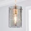 Dunelm Grayson Smoked Glass Easy Fit Pendant