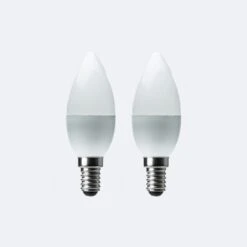 Status Branded Dimmable 5.5 Watt SES Pearl LED Candle Bulb 2 Pack -Home Lighting 30697004 alt03