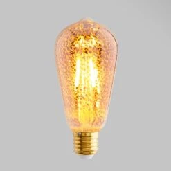 Dunelm 4 Watt ST64 ES LED Crackle Bulb