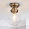 Dunelm Broden Bathroom Flush Fitting Antique Brass