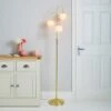 Dunelm Gigi 3 Light Gold Floor Lamp
