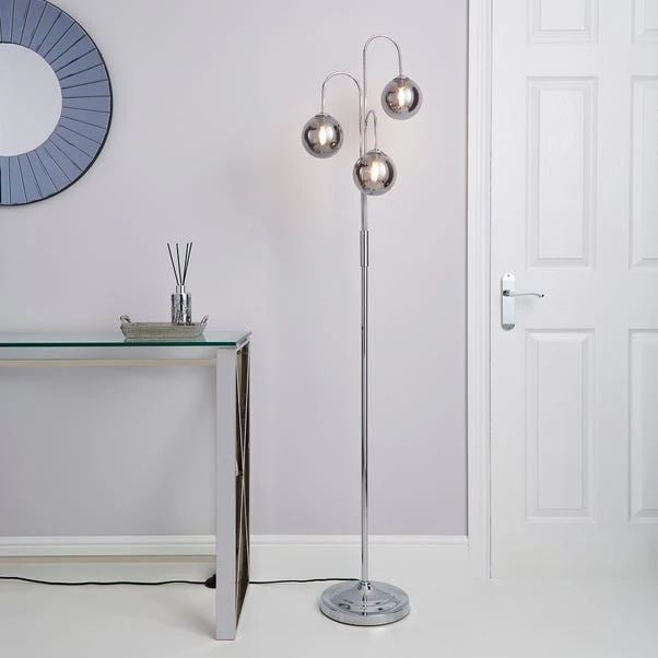 Dunelm Gigi 3 Light Chrome Floor Lamp 1 Dunelm Gigi 3 Light Chrome Floor Lamp