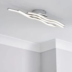 Dunelm Ripple Integrated LED Bathroom Ceiling Fitting
