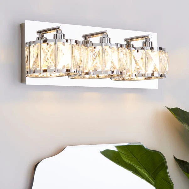 Dunelm Kylie Bathroom 3 Light Wall Light 1 Dunelm Kylie Bathroom 3 Light Wall Light