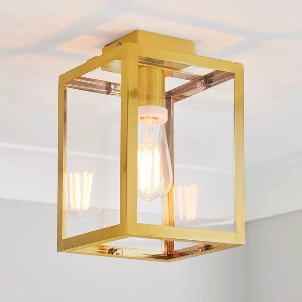 Dunelm London Bathroom Ceiling Fitting Brushed Gold 1 Dunelm London Bathroom Ceiling Fitting Brushed Gold