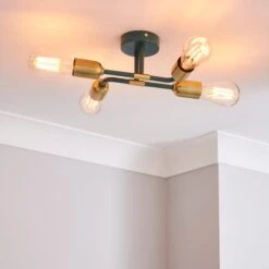 Dunelm Kacy Flush Ceiling Fitting