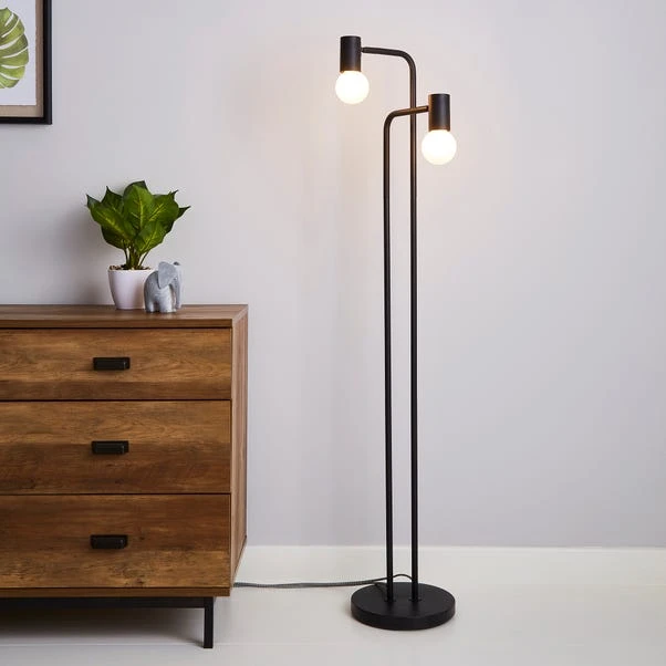 Dunelm Bradford Floor Lamp Matt Black 1 Dunelm Bradford Floor Lamp Matt Black