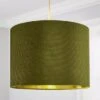 Dunelm Moss Green Santos Velvet Corduroy Shade