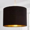 Dunelm Black Santos Velvet Corduroy Shade