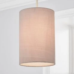 Dunelm Mariah Faux Silk 15cm Cylinder Lamp Shade