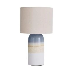 Dunelm Audre Ceramic Glaze Table Lamp -Home Lighting 30713706 alt05