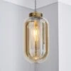 Dunelm Safi Mesh 1 Light Pendant Ceiling Fitting Antique Brass