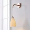 Dorma Purity Ribbed Porcelain Wall Light