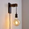 Dunelm Fulton Easy Fit Plug In Wall Light