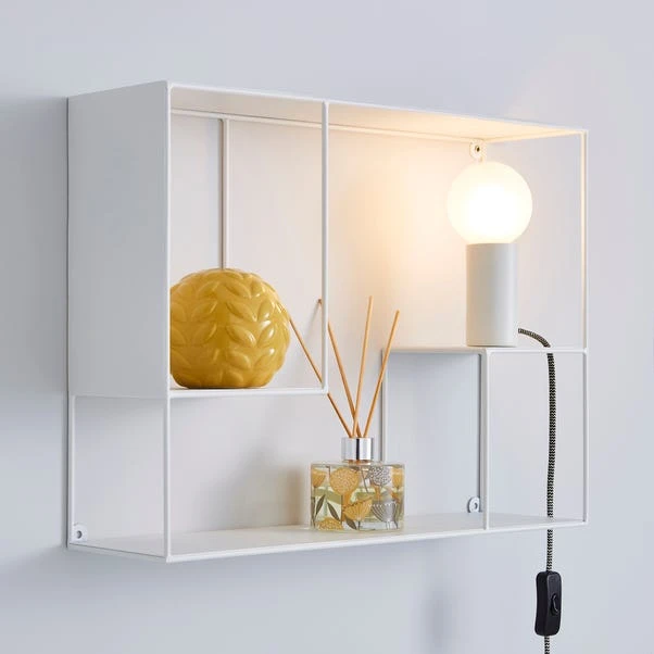 Dunelm Bradford Shelf Wall Light With Magnetic Bulb Holder 1 Dunelm Bradford Shelf Wall Light With Magnetic Bulb Holder