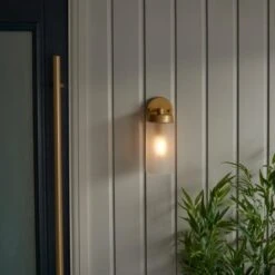 Dunelm Ellison Gold Effect Outdoor Wall Light -Home Lighting 30730429 alt02