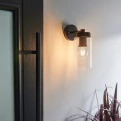 Dunelm Ellison Matt Black Outdoor Wall Light -Home Lighting 30730431 alt02