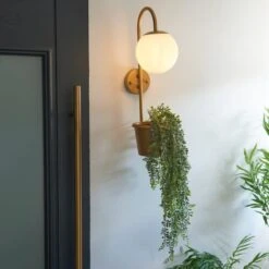 Dunelm Naomi Outdoor Plant Pot Wall Light
