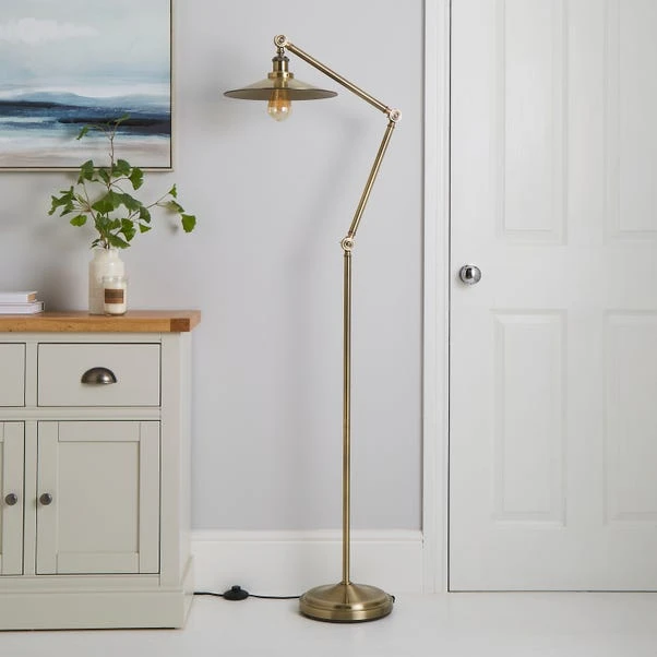 Churchgate Langton Antique Brass Floor Lamp 2 Churchgate Langton Antique Brass Floor Lamp - Image 2
