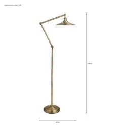 Churchgate Langton Antique Brass Floor Lamp 11 Churchgate Langton Antique Brass Floor Lamp -Home Lighting 30730531 alt07