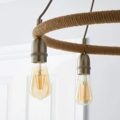 Dunelm Shelley Rope 5 Light Ceiling Fitting -Home Lighting 30730532 alt02
